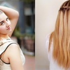 Gyönyörű egyszerű frizurák hosszú haj