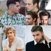 Férfi frizurák közepes hosszúságú 2023